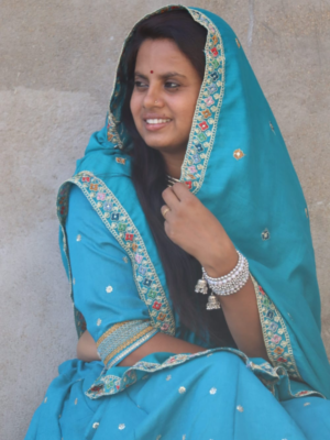 Aasmani Blue Kalidar Dress