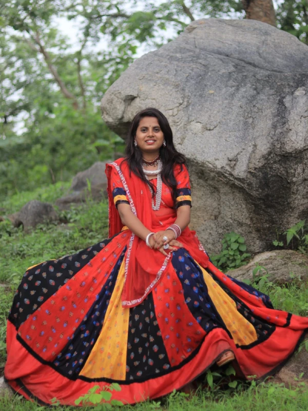 Traditional Kalidar Flare Lehenga