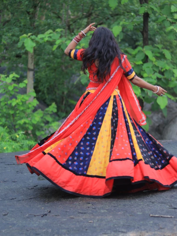 Alternative view of Traditional Kalidar Flare Lehenga